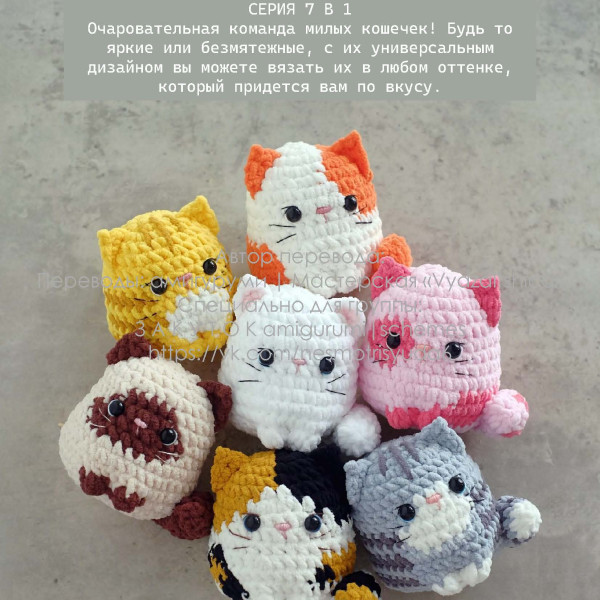 Котики. Кошечки.  7 в 1.
